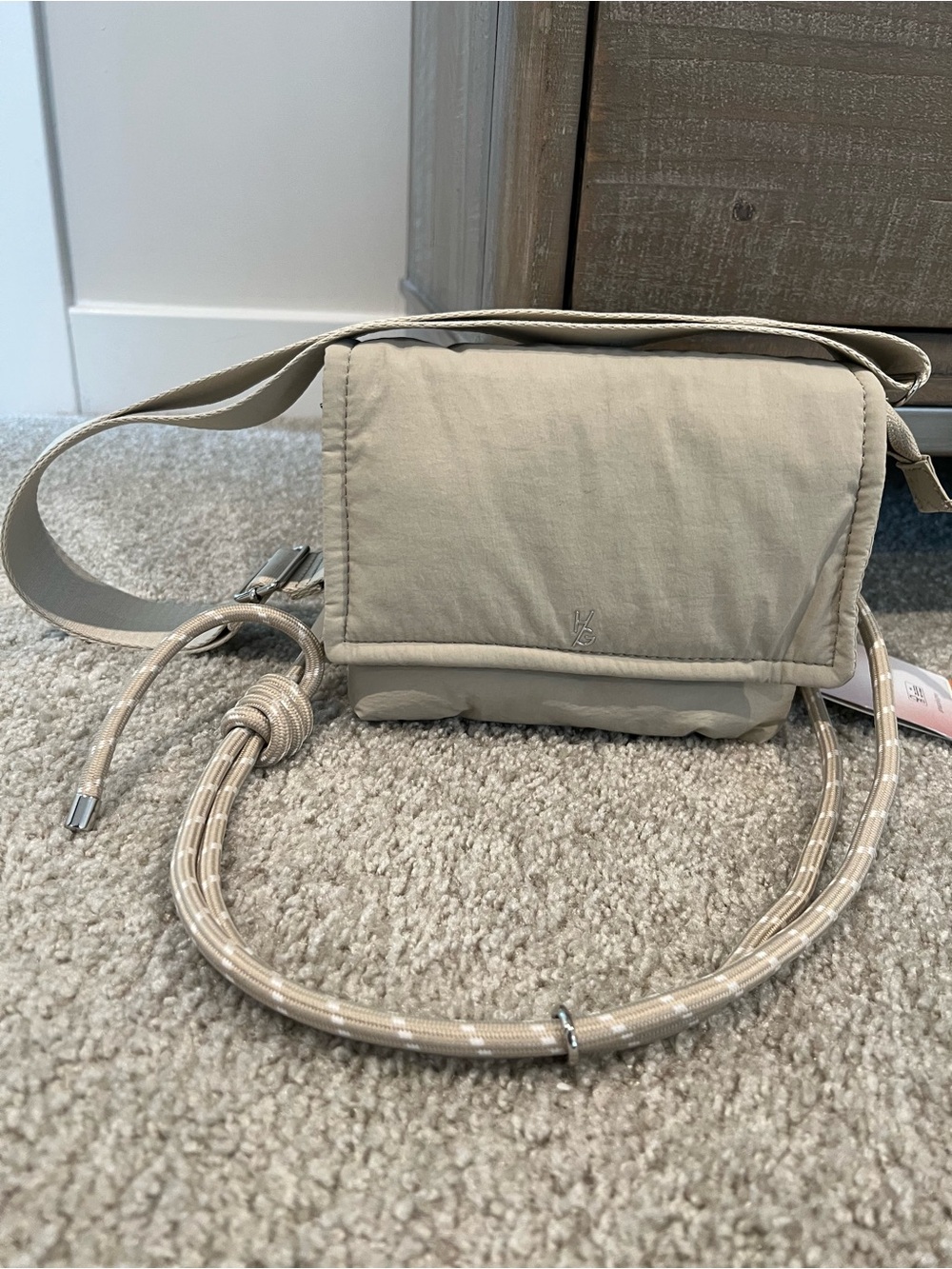 Happily Grey beige/taupe crossbody bag Bag